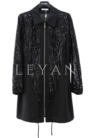 Fuat Gürşen Püskül Payetli Kap- LYN03723 Siyah