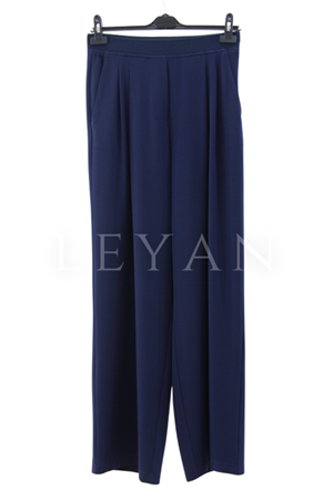 Sentez İyon Pileli Pantolon- LYN04015 Lacivert