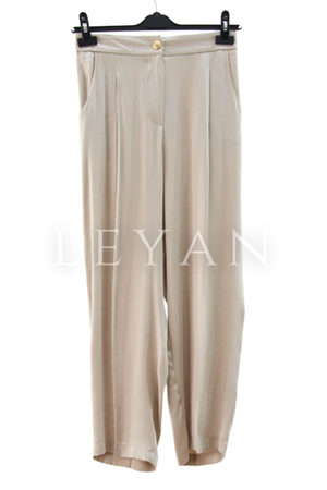 Sentez Neptün İpek Qupra Havuç Pantolon- LYN04021 Taş