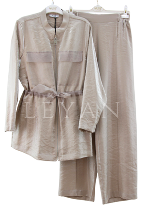 Nuss Organze Cepli Takım- LYN03460 Taş