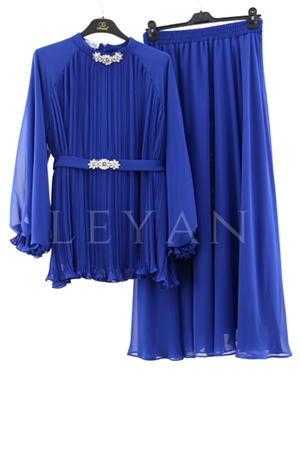 Orhan Store Yakası Taşlı Pilise Takım- LYN03675 Saks