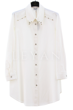 Orhan Store Küpürlü Gömlek- LYN03445 Ekru