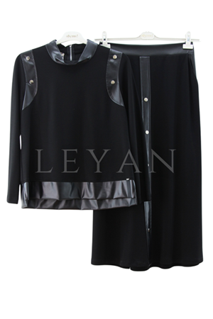Müsemma Alina Takım- LYN03972 Siyah