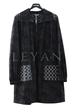 Fuat Gürşen Cebi Ve Sırtı İşlemeli Kap- LYN03951 Siyah