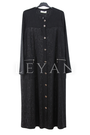 Dule Desenli Kap- LYN03990 Siyah