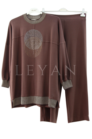 Müsemma Aşkın Takım- LYN03970 Kahve