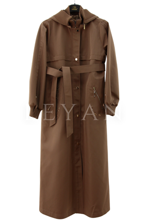 Orhan Store Kuşgözü Detaylı Paraşüt Kap- LYN04176 Açık Kahve