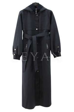 Orhan Store Kuşgözü Detaylı Paraşüt Kap- LYN04176 Siyah