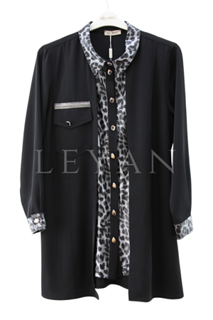 Müsemma Almila Gömlek- LYN04181 Gri