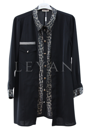 Müsemma Almila Gömlek- LYN04181 Kahve