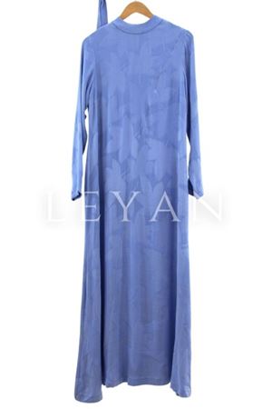 Asimetrik Kesim Elbise-LYN02386 Lila