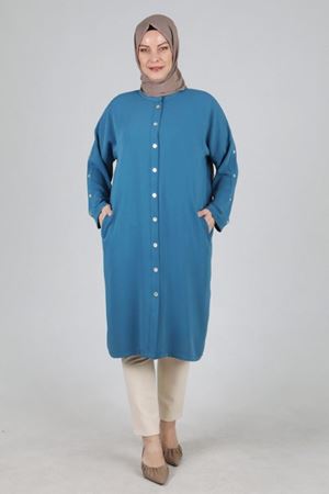 Düğmeli Kap- LYN02204 Cam Göbeği