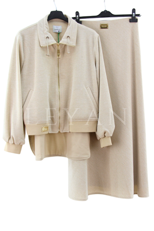 Missemramiss Silvora Bomber Ceketli Takım- LYN04196 Bej