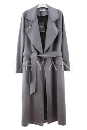 Nuss Zımbalı Süet Kap- LYN04193 Füme