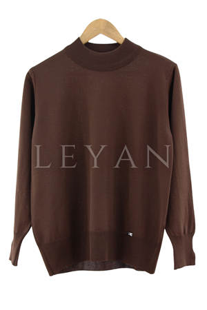 My312 Yarım Balıkçı Bluz- LYN03927 Kahve