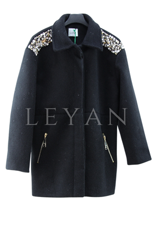 Missemramiss Solvera Kısa Kaşe Kaban- LYN04221 Siyah