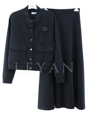 Nuss İşleme Detaylı Takım- LYN04227 Siyah