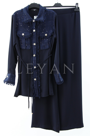 My312 Şanel Kombinli Takım- LYN04229 Lacivert