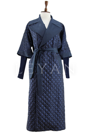 Nuss Jakarlı Kapitone Yelek Kap- LYN04234 Lacivert