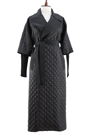 Nuss Jakarlı Kapitone Yelek Kap- LYN04234 Siyah