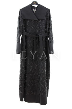 Orhan Store Simli Püsküllü Kap- LYN04235 Siyah