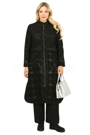 Safir Cep Detaylı Fermuarlı Kap- LYN03241 Gümüş