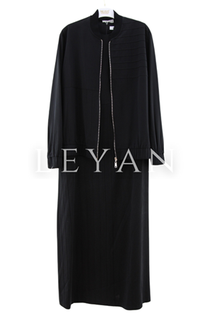 Nuss Bumber Ceketli Elbise- LYN04263 Siyah
