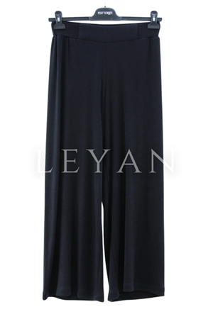 Fuat Gürşen Beli Lastikli Pantolon- LYN04285 Siyah