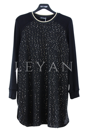 Fuat Gürşen Payet Detaylı Tunik- LYN04275 Siyah