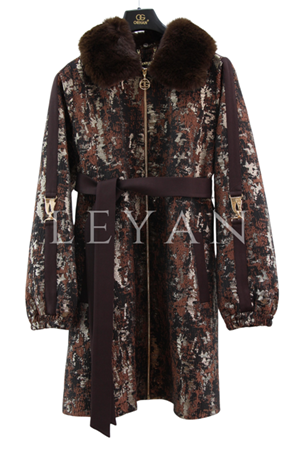 Orhan Store Kürk Detaylı Ceket- LYN04305 Kahve