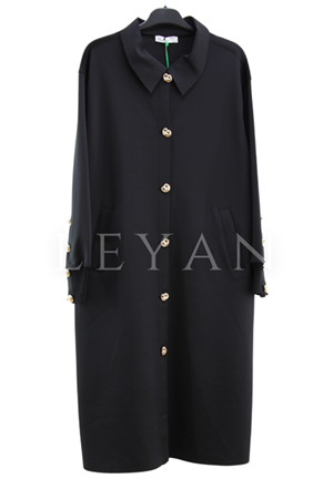 Missemramiss Düğmeli Scuba Kap- LYN04308 Siyah