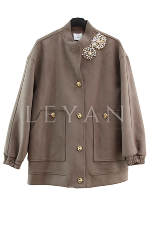 Missemramisss Taş İşlemeli Süet Kap- LYN04309 Etoube