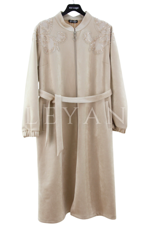 Fuat Gürşen İşleme Detaylı Kap- LYN04323 Bej