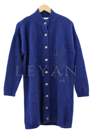 Nuss İşleme Detaylı Hırka- LYN04327 Lacivert