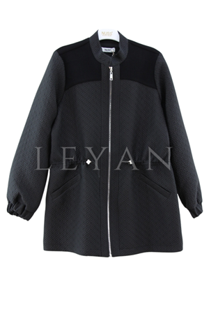 Nuss Triko Detaylı Kap- LYN04329 Siyah