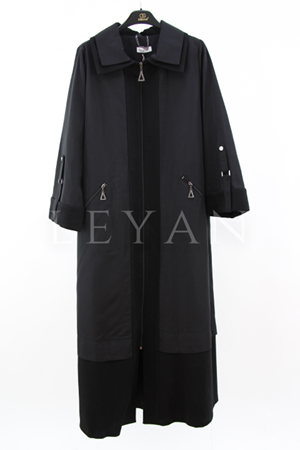 Orhan Store Paraşüt Detaylı Kap- LYN04330 Siyah