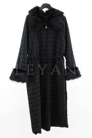 Dule Kürklü Kap- LYN04345 Siyah