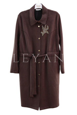 Nuss Taş İşlemeli Kap- LYN04350 Kahve