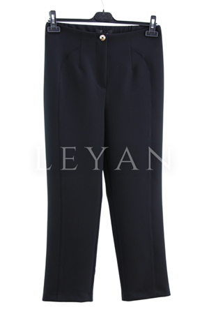 Sentez Milano Boru Paça Pantolon- LYN04351 Siyah