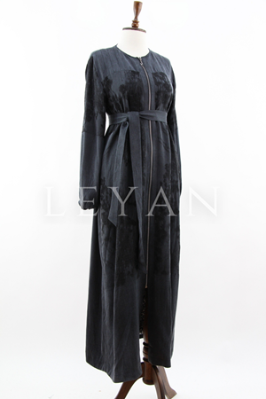 Orhan Store Astarlı Qupra Ferace- LYN04346 Siyah