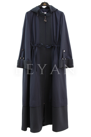 Orhan Store Kapşonlu Paraşüt Kap- LYN02802 Lacivert