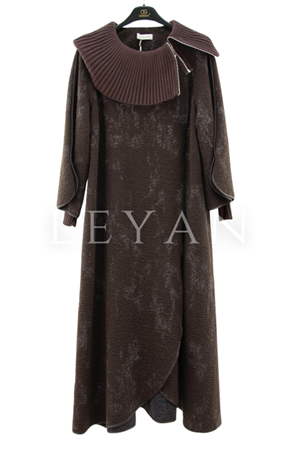 Orhan Store Yakası Triko Kap- LYN04291 Kahve