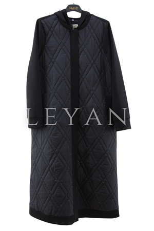 Dule Kapitone Detaylı Kap- LYN04364 Siyah