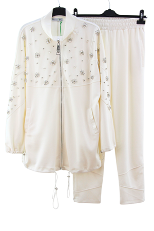 Missemramiss İşlemeli Modal Takım- LYN04349 Ekru