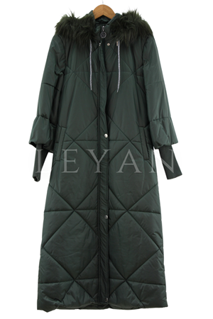 Orhan Store Kolları Ribana Detaylı Şişme Mont- LYN01818 Yeşil