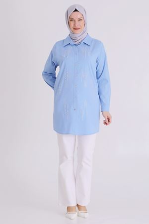 Behrem Tunik- LYN04373 Mavi