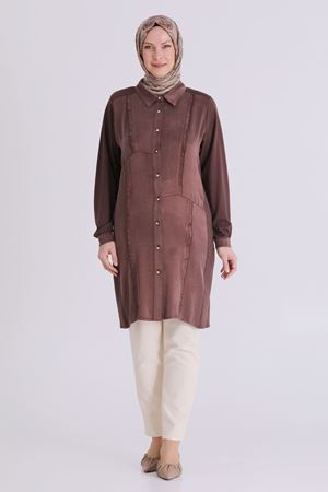 Behrem Tunik- LYN04368 Kahve