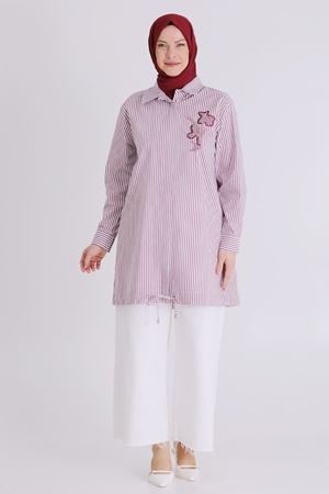 Behrem Tunik- LYN04374 Bordo
