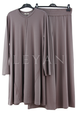 Dule Aymoli Pantolon Takım- LYN04418 Vizon