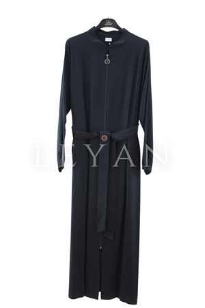 Orhan Store Düğme Detaylı Kap- LYN04442 Siyah